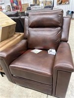 Members mark brown leather glider recliner