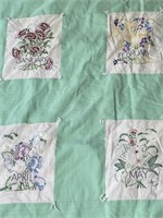 Beautiful Hand Embroidered Quilt