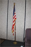 American Flag on flag stand
