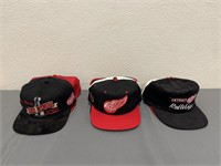 Vintage Detroit Red Wings Snap Back Hats