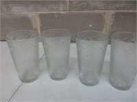 4 Coca Cola Glasses