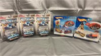 Megaman Hotwheels (2) and racing champions (3)