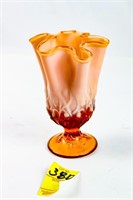 Fenton Handkerchief Vase #8450-BO Topaz