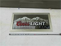 Coors Light wall hanging mirror.