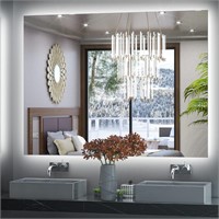 Keonjinn 48 x 36 Inch Backlit LED Mirror Bathroom