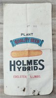 Vintage Holmes Hybrids Seed Sack. Measures