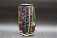 Badash Hand-Blown Flame Art Glass Vase