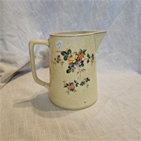 Canonsburg Pottery Yellow Floral Pitcher 7" H