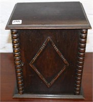 1920's Oak Pipe Holder Cabinet