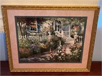 Home Interiors Floral Garden Framed Artwork