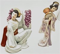 Pair of Painted Geishas