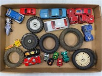 TOY TRACTOR TIRES, TOOTSIETOYS, HOT WHEELS & MORE