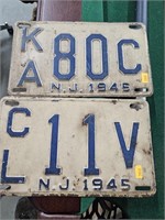 Vintage license plates