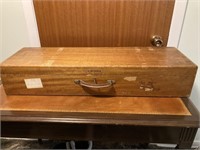Vintage Wooden Architect Carry Case