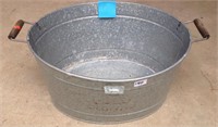 Galvanized cold drinks party tub