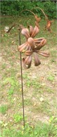 Metal hummingbird balancing WhirlyGig