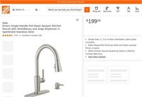 N1139  Delta Emery Kitchen Faucet Pull-Down Stai