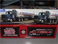 2 Toy Trucks- Marathon Tanker & Marvel Mystery