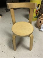 Small wood stool