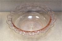 Pink Depression Glass Bowl