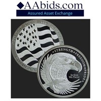 1 OZ - .999 SILVER ROUND EAGLE