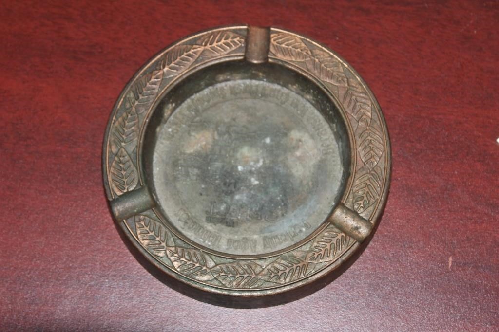 An Advertising Metal Ashtray