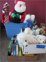 Stuffed Animals, Xmas, VCR Tapes, Toy & Other Item