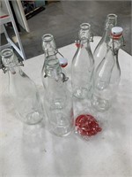 Ciara Clear Glass bottles 
Set of 6 33.75 oz