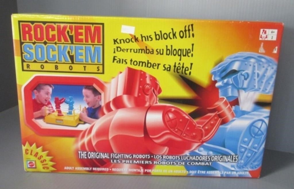 Rockem Sockem robot game by Mattel, 2003 sealed