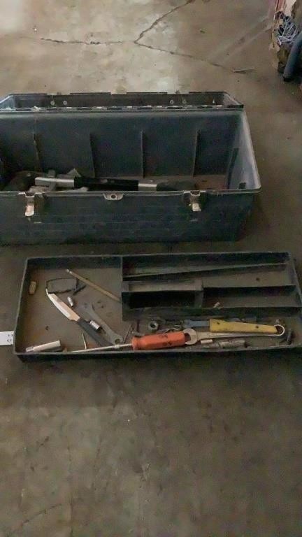 Tool box with various tools