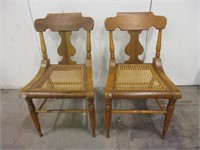 Pair of Caned Chairs