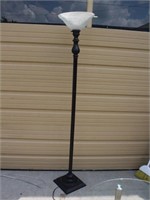 Oil Rubbed Bronze Floor Lamp w/ Frosted Globe