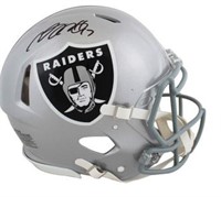 Raiders Davante Adams Signed Full Size Helmet BAS