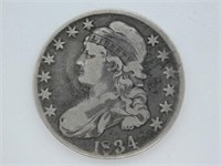 1834 Capped Bust Half Dollar Large Date