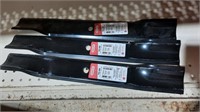 3 Mower Blades NIB - 18.5"  5/8" Center Hole