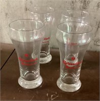 4 Griesedieck Bros. beer glasses