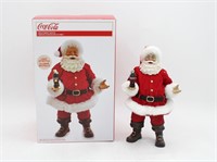 10.5" Kurt Adler Coca Cola LED Santa w/ Bottle NIB