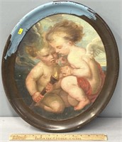 2 Cherubs Oil Painting on Canvas