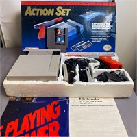 Nintendo NES Action Set In Box, Near Complete