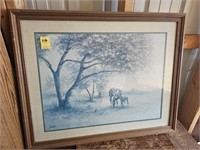 Framed Horse Picture