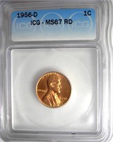 1956-D Cent ICG MS67 RD LISTS $325