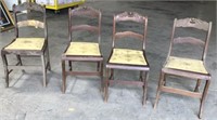 Four Needlepoint Chairs