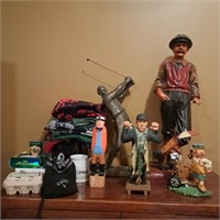 Golf Statues, Golf Balls & Towels, Bookends