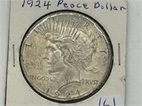 1924 Peace Silver Dollar