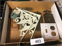 Shelving Bracket and Wall Outlet Covers