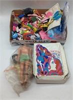 (X) Doll accessories, doll wardrobe case (empty),