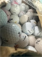 11 x 11 box of golf balls, Titleist and other