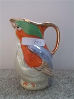 Small bird pitcher  - 6"