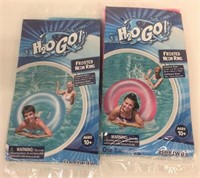 2 New H2O Go! Frosted Neon Swim Rings
