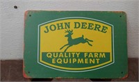 Metal John Deer Sign